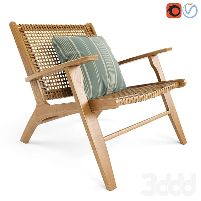 Wicker Rattan Noon Deck Chair